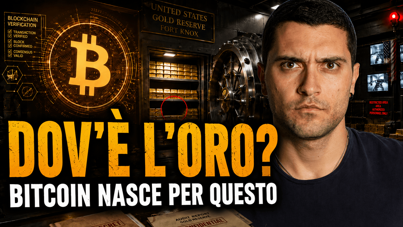 L’ORO degli USA è davvero lì?! 🧐 BITCOIN nasce per questo!! 💥