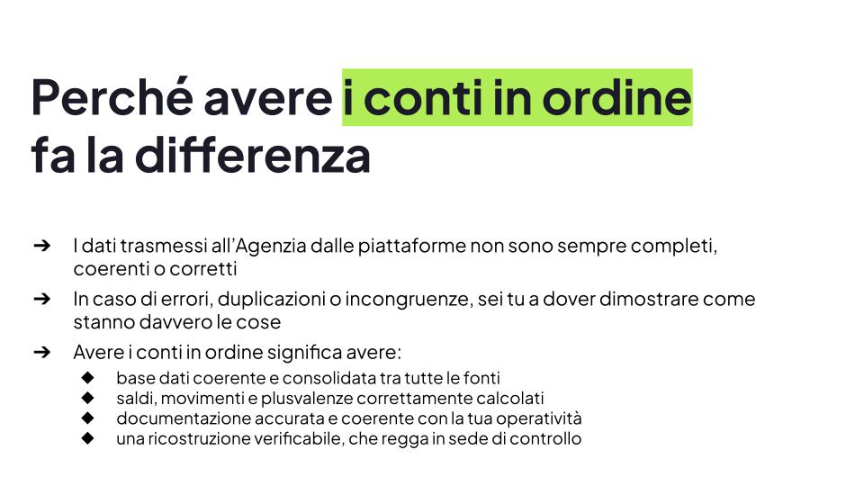Perché avere i conti in ordine fa la differenza — coerenza dati e documentazione fiscale